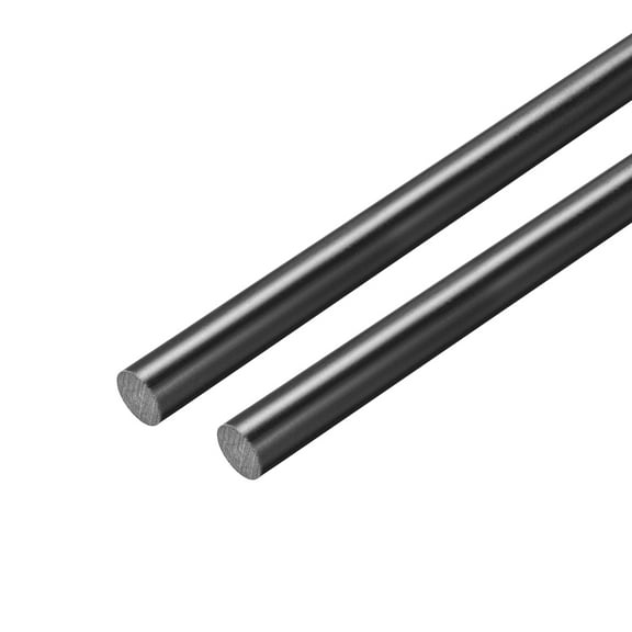 Uxcell Plastic Round Rod9/32" Dia 20" LengthBlack FRP Fiberglass Round Rod Engineering Plastic Bar 2Pcs