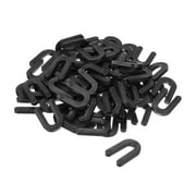 Uxcell Plastic Shims, Horseshoe U Shims Spacers for 1/4 Inch  Construction Tile Leveling, Black 100pcs