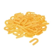 Uxcell Plastic Shims, Horseshoe U Shims Spacers for 3/16 Inch  Construction Tile Leveling, Yellow 200pcs