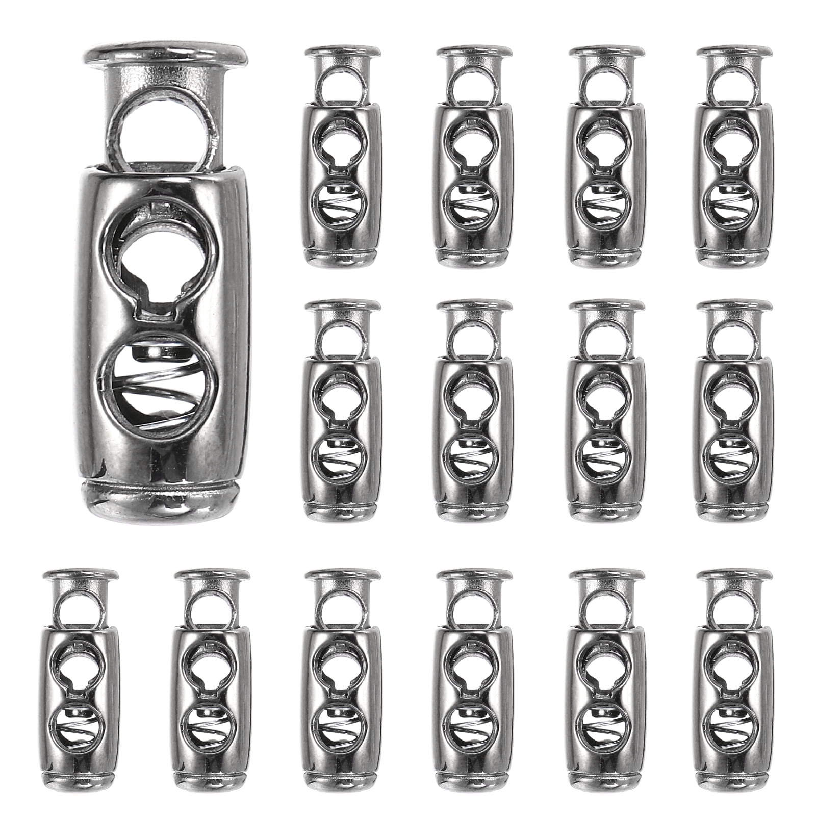 Drawstring Lock Plastic Uxcell Plastic Spring Cord Locks, 20Pcs Ellipse Elastic Toggle Stop ...