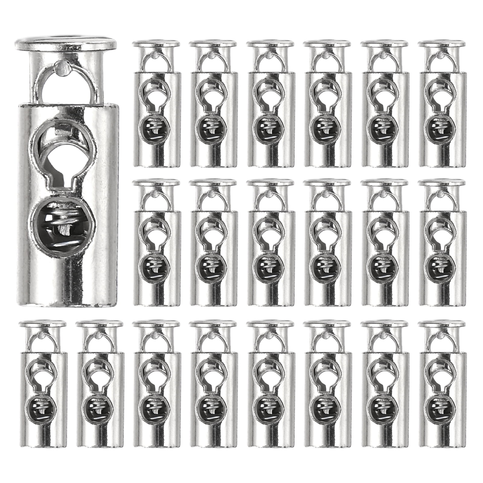 Drawstring Stop Uxcell Plastic Spring Cord Locks, 35Pcs Elastic Toggle Stop Slider ...