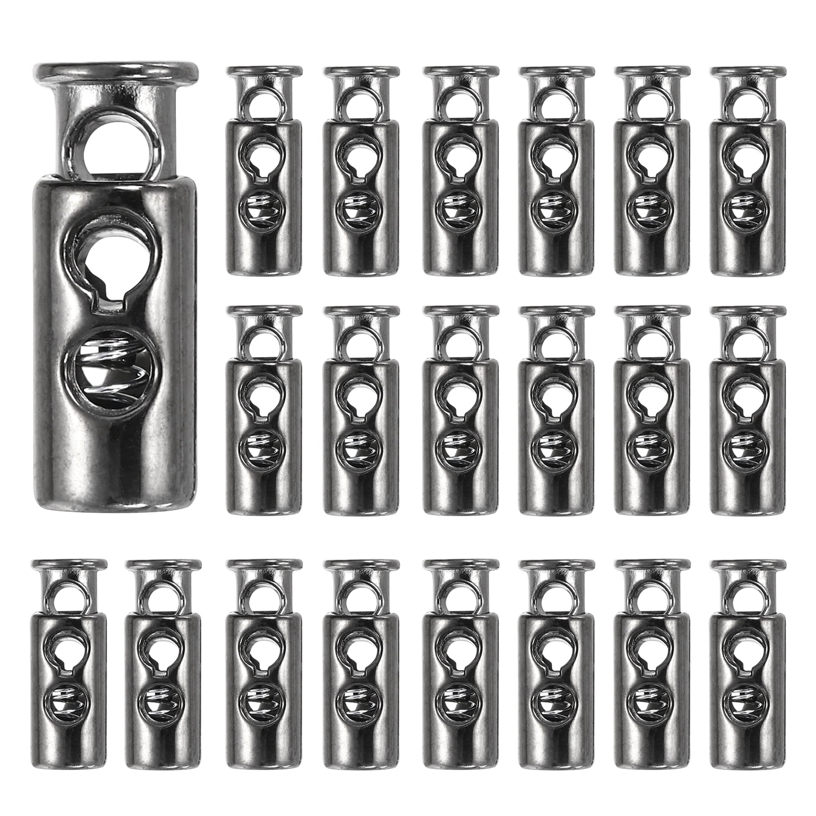 Drawstring Slider Uxcell Plastic Spring Cord Locks, 35Pcs Elastic Toggle Stop Slider ...