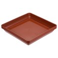 thumbnail image 1 of Uxcell Plastic Square Plant Pot Saucer Flower Drip Tray 4pcs Red 7", 1 of 5