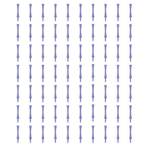 Uxcell Plastic Step Down Golf Tees, 3.3 Inch Unbreakable Plastic Golf Tees Bulk, 100 Pack & Purple - Fitting For(Practice/Outdoor/Golf Course/Competition/Leisure)