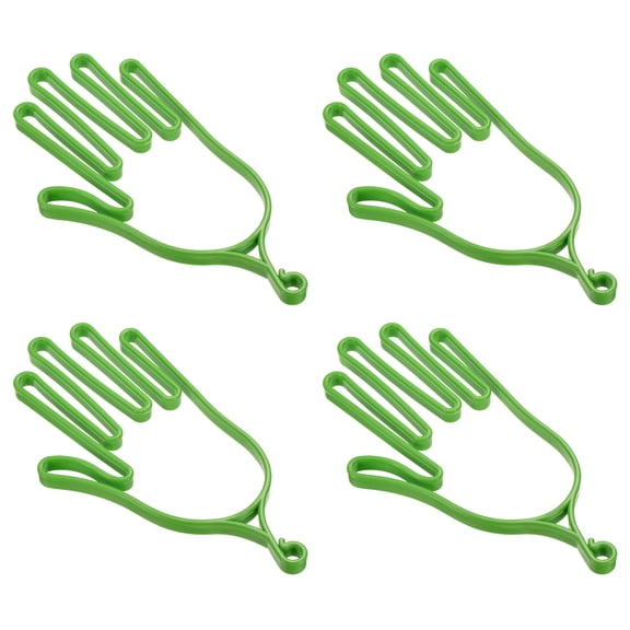 Uxcell Plastic Support Rack Hanger Holder Dryer Keeper Golf Gloves Stretcher Green 4 Pcs