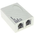 thumbnail image 1 of Uxcell Plastic Telephone ADSL Modem 1 to 2 RJ11 6P2C Socket Line Splitter, 1 of 1