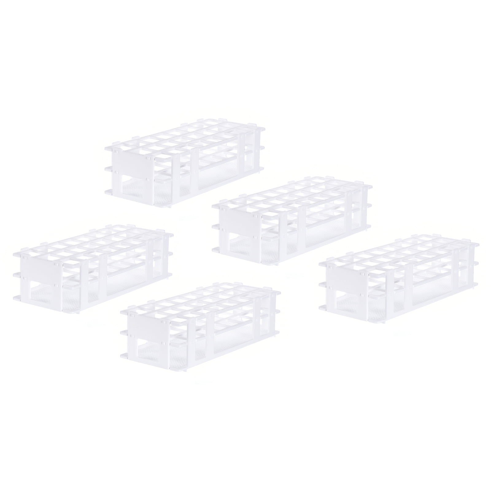Uxcell Plastic Test Tube Rack Holder 24 Holes 3 Layers Detachable
