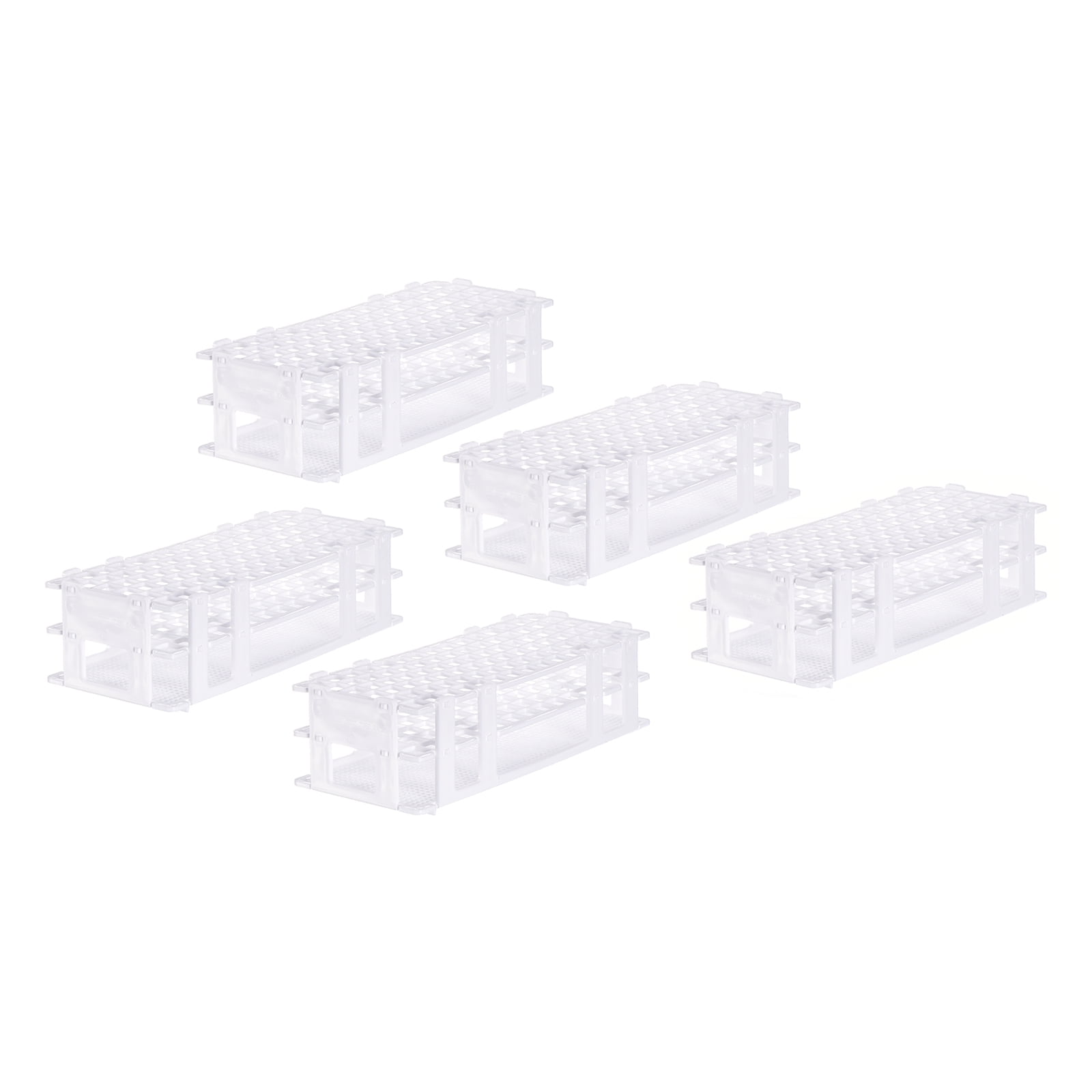 Uxcell Plastic Test Tube Rack Holder 90 Holes 3 Layers Detachable ...