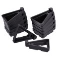 thumbnail image 1 of Uxcell Plastic Triangle Plant Pot Feet Flower Planter Bottom Stand Rack Riser Black, 1 of 5