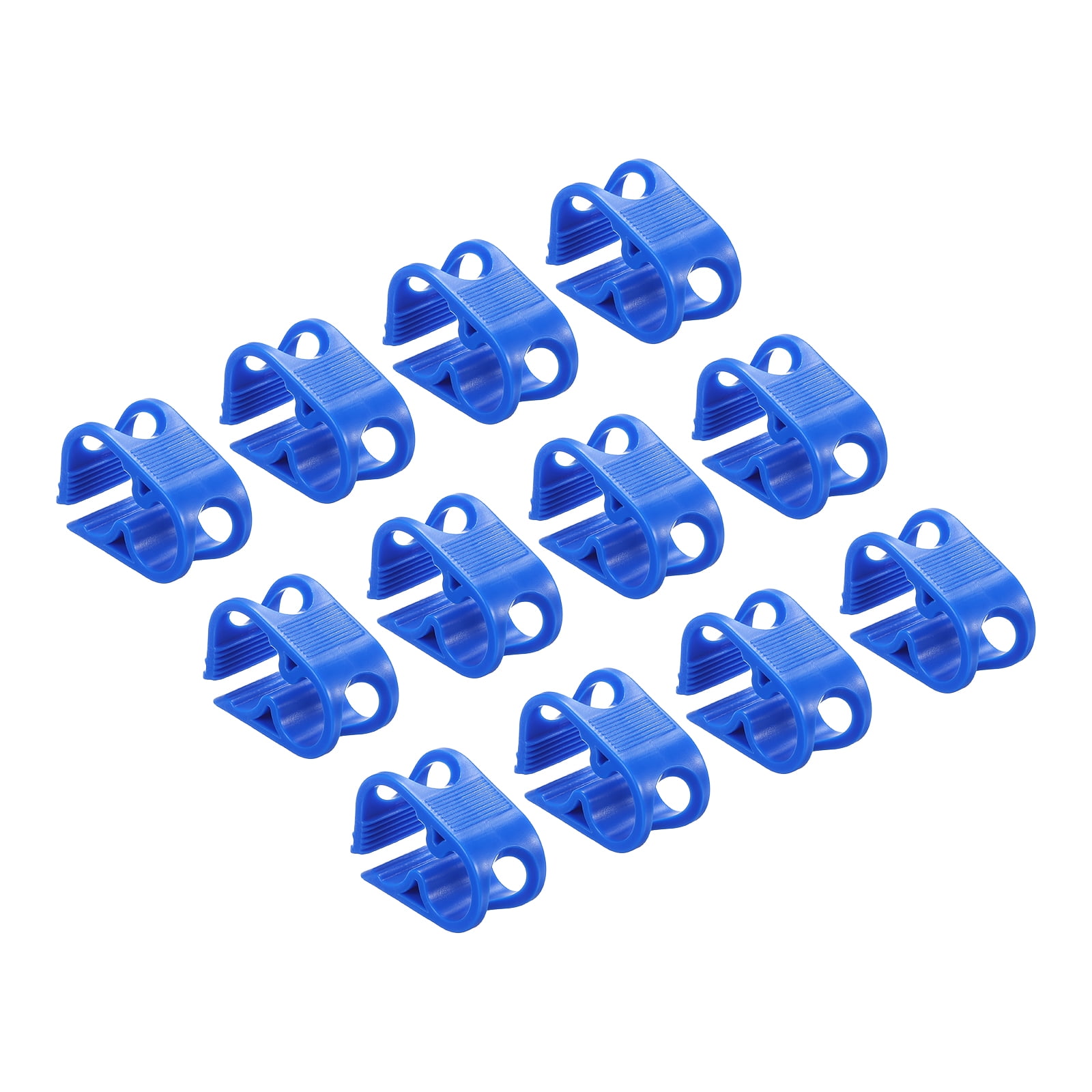 Kyuionty 10-Pack Plastic Tubing Clamps - Adjustable Flow Control For 1/4" To 1/2" Tubes (White)