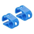 thumbnail image 1 of Uxcell Plastic Tube Tubing Clamps, 2Pcs 1/8" - 5/32" Tube OD Adjustable Precise Flow Control Hose Clamp Blue, 1 of 6