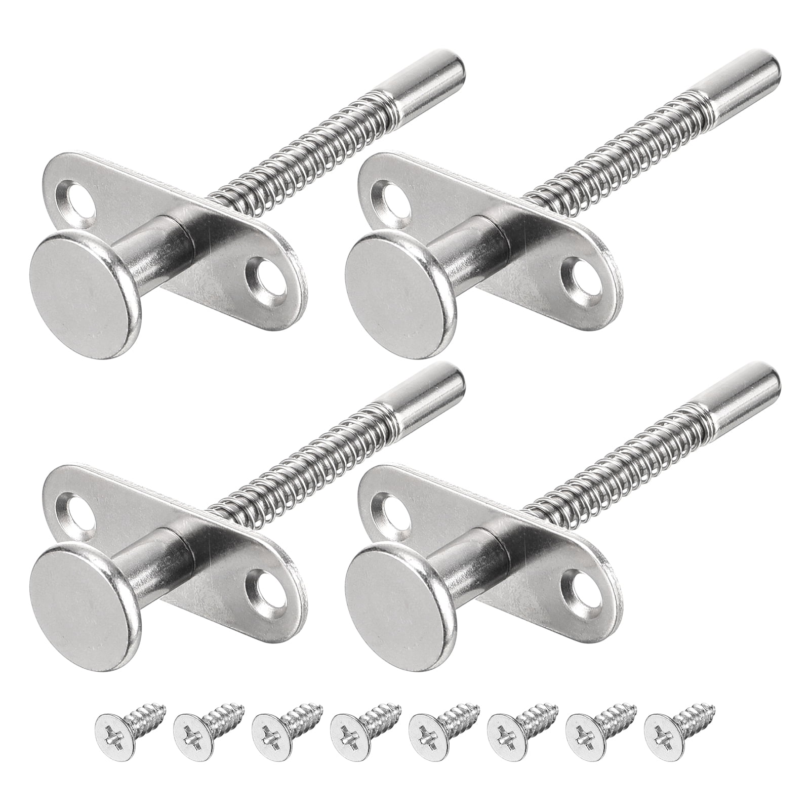 Uxcell Plunger Latches, 6.5x80mm/0.26x3.15inch Steel SpringLoaded Bolt