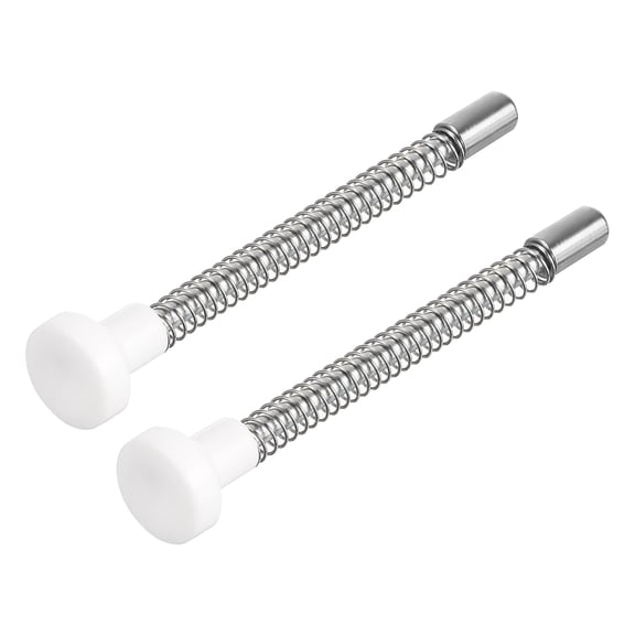 Uxcell Plunger Latches, 6x80mm/0.24x3.15inch Steel Spring-Loaded Bolt Plunger Latch, 2Pack