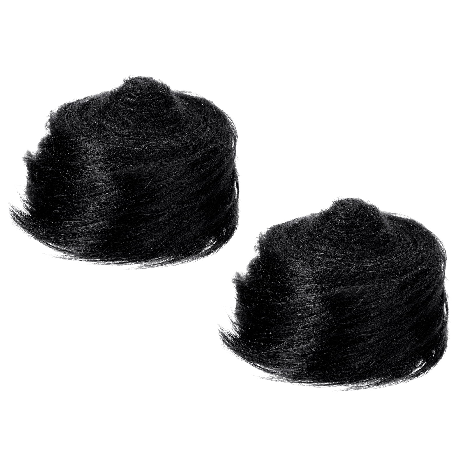 Uxcell Plush Faux Fur Fabric Precut Strips, 59" x 2" Fluffy Faux Fur Ribbon, Black 2Pack