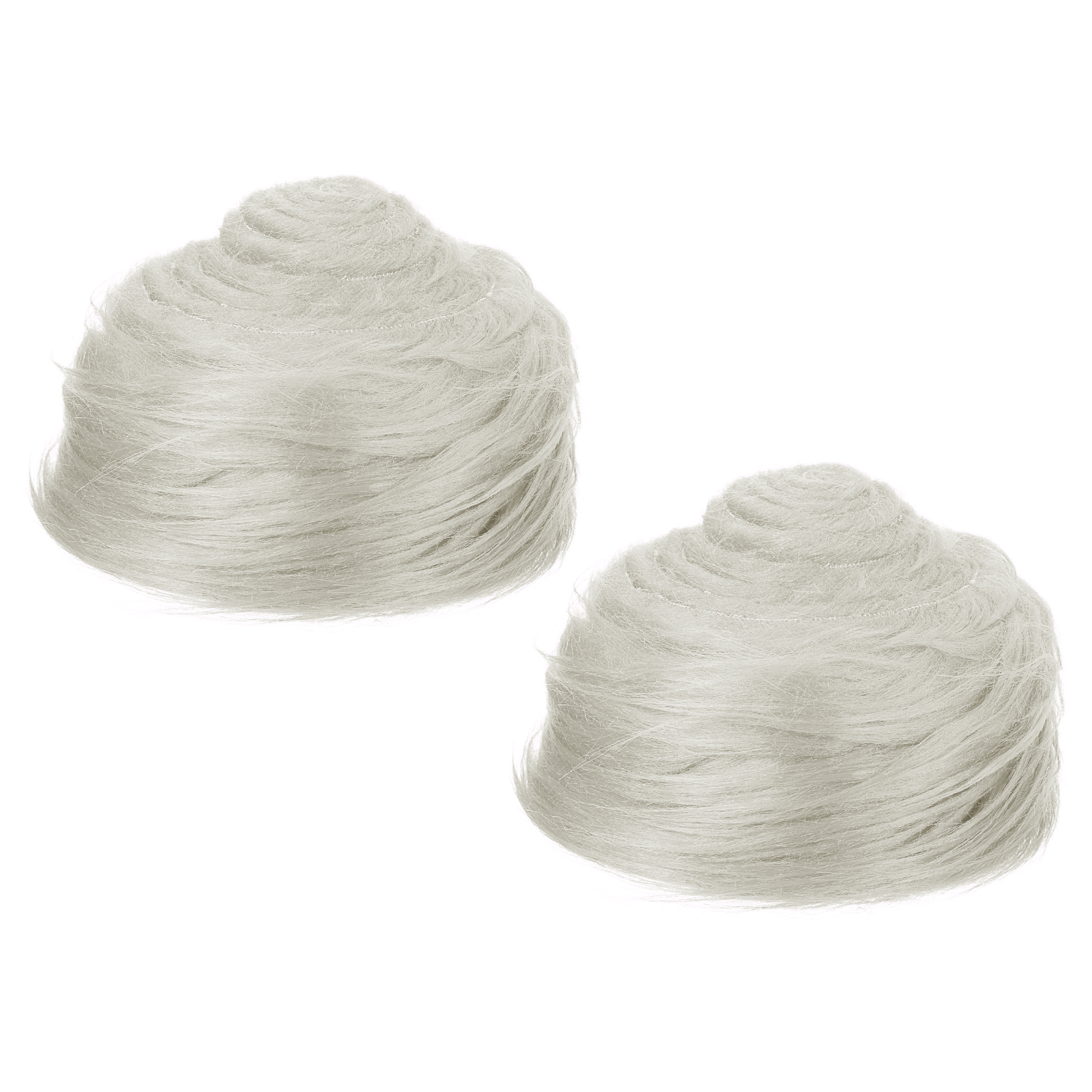 Uxcell Plush Faux Fur Fabric Precut Strips, 59" x 2" Fluffy Faux Fur Ribbon, Grey 2Pack
