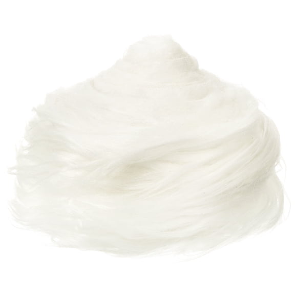 Uxcell Plush Faux Fur Fabric Precut Strips, 59" x 2" Fluffy Faux Fur Ribbon, White