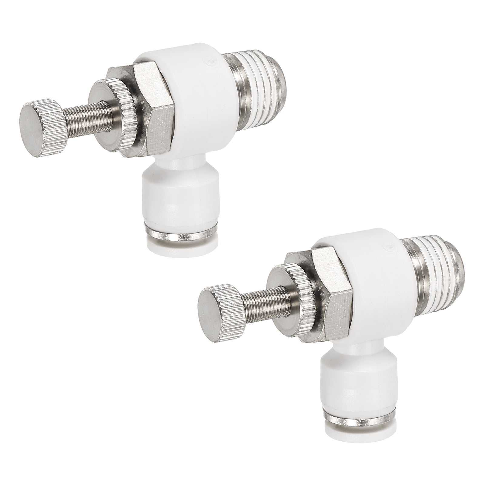 Uxcell Pneumatic Air Flow Control Valve 1/4 Inch Tube OD x 1/4 Inch ...