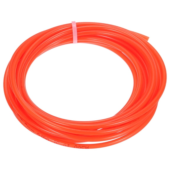 Uxcell Pneumatic Tubing  5/32" OD 16.4ft 4mm OD 2.5mm ID PU Air Line Pipe Tube,Orange