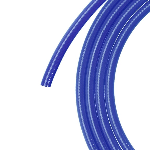 Uxcell Pneumatic Tubing Air Compressor Tube PU Braid High Pressure Air Hose 6.5mm(1/4'')IDx10mm(25/64'')ODx16.4Ft Blue