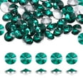 thumbnail image 1 of Uxcell Pointed Back Rhinestones, 100 Pcs 6mm Round Glass Rhinestone Faceted Crystal Gems for Nail Arts Crafts (Porous Green), 1 of 7