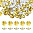 thumbnail image 1 of Uxcell Pointed Back Rhinestones, 50 Pcs 6mm Round Glass Rhinestone Faceted Crystal Gems for Nail Arts Crafts (Golden Yellow), 1 of 7