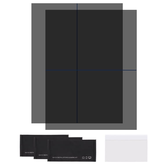 Uxcell Polarized Film 10.5" Adhesive Polarized Sheets Linear Polarizing Filter with Cleaning Kit Scraper for LCD Screen Repair Physics Education 0 Degree/90 Degree