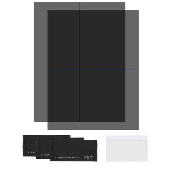 Uxcell Polarized Film, 9.7" Adhesive Polarized Sheets Linear Polarizing Filter with Cleaning Kit Scraper for LCD Screen Repair Physics Education, 0 Degree/90 Degree