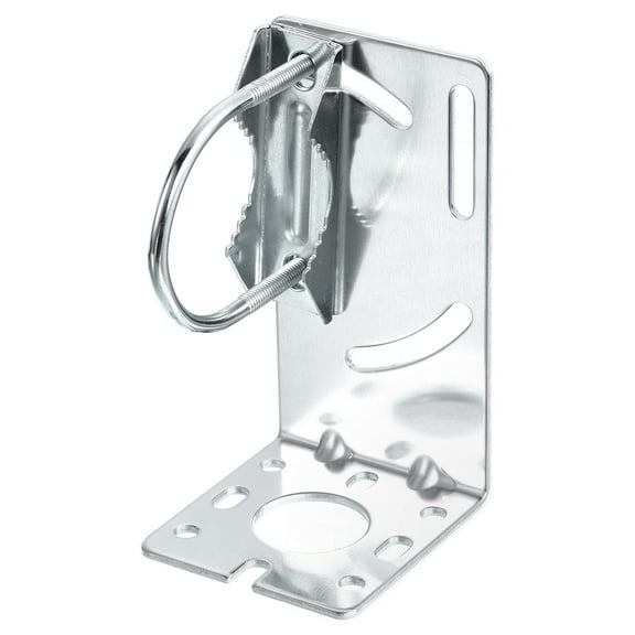 Uxcell Pole Mount Bracket Adjustable Pole Holder with U-bolt Clamp Antenna Pole Mount 1 Pack