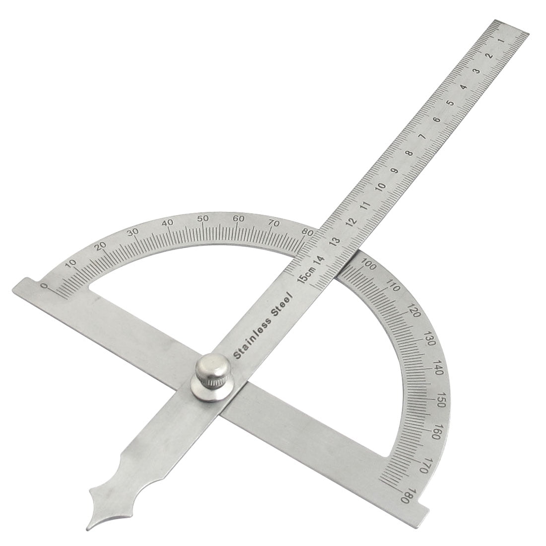 Lyumo 30cm 11.8in Aluminum Alloy 90 Degree Straight Edge Ruler Straightedge Right Angle Ruler, Size: Standard, Silver