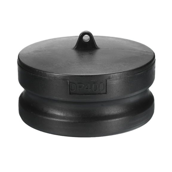 Uxcell Poly Cam lock Fittings, 4" Part DP Dust Plug Cam Groove Hose Fittings Polypropylene Cam lock Fitting, Black