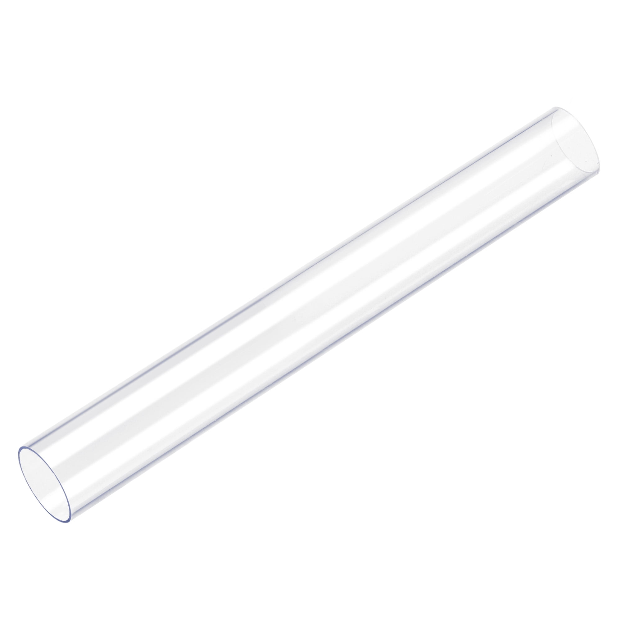 PVC Rigide Rond Tube Transparent 23mm IDx25mm OD,0.5m/1.64ft Longueur 2Pcs  