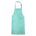 thumbnail image 1 of Uxcell Polyester 82cm x 68cm Kitchen Cooking Aprons Adjustable Bib Long Ties with 2 Pockets Blue, 1 of 5