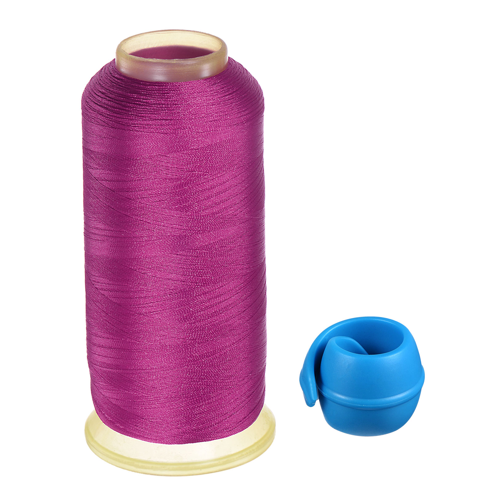 Uxcell Polyester Embroidery Thread and Thread Spools Savers Kit, Dark ...