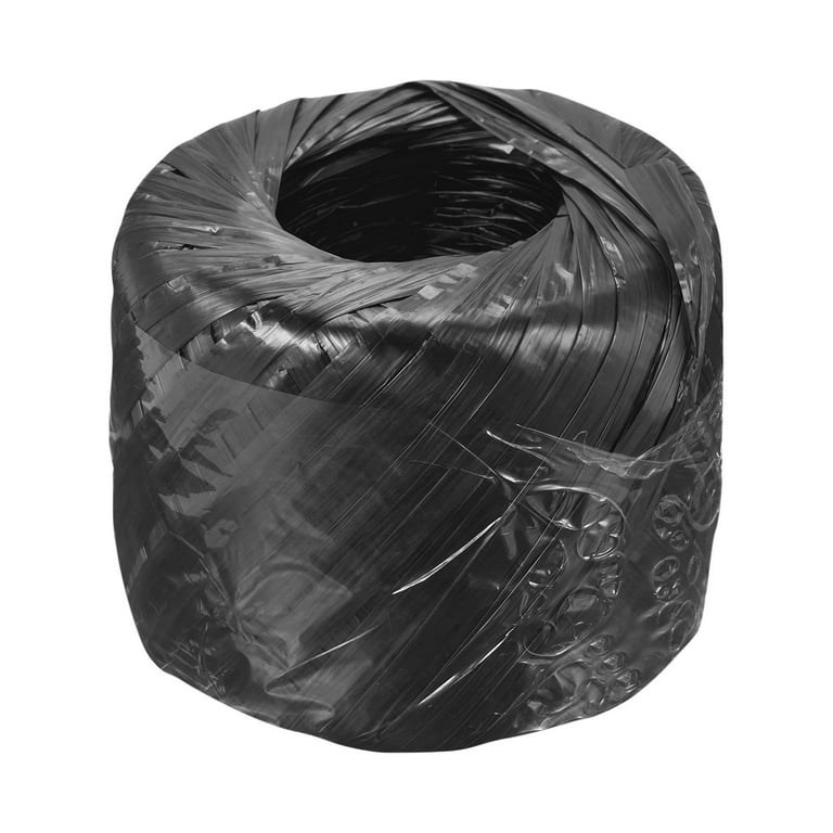Uxcell Polyester Nylon Plastic Rope Twine Bundled for Packing ,100m Black 1  pack 
