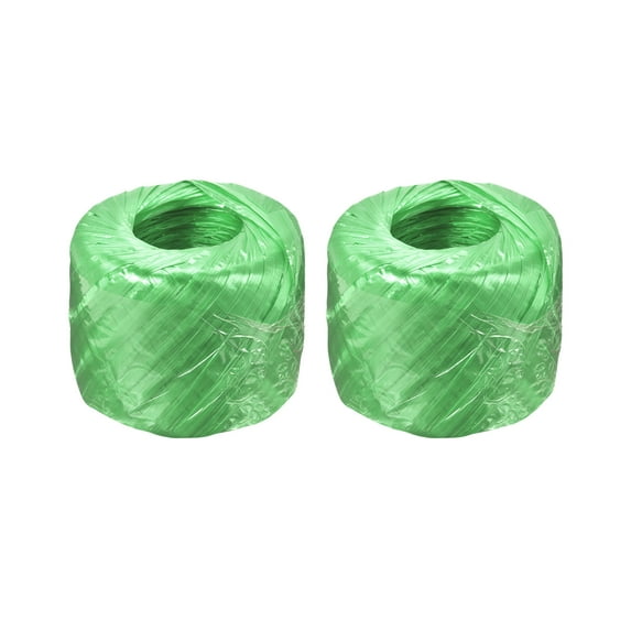 Uxcell Polyester Nylon Plastic Rope Twine Bundled for Packing ,100m Green 2 pack