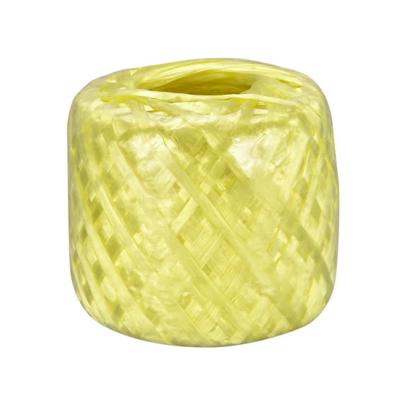 Uxcell Polyester Nylon Plastic Rope Twine Bundled for Packing ,200m Yellow 1 pack