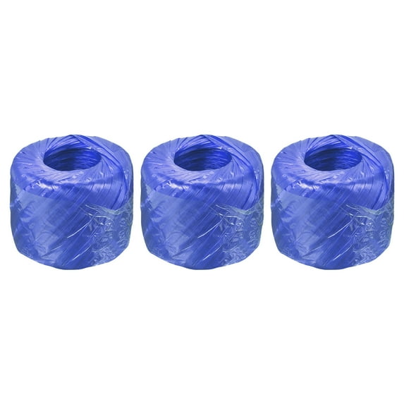 Uxcell Polyester Nylon Plastic Rope Twine Household Bundled for Packing ,150m Blue 3 pack