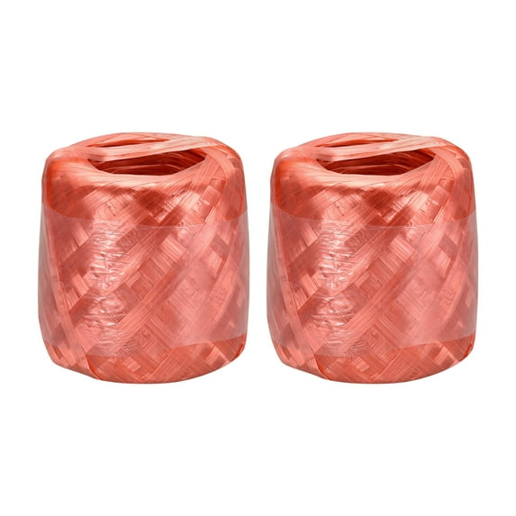 Uxcell Polyester Nylon Plastic Rope Twine Household Bundled for Packing ,250m Red 2 pack