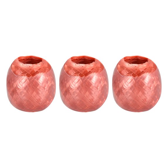 Uxcell Polyester Nylon Plastic Rope Twine Household Bundled for Packing ,50m Red 3 pack