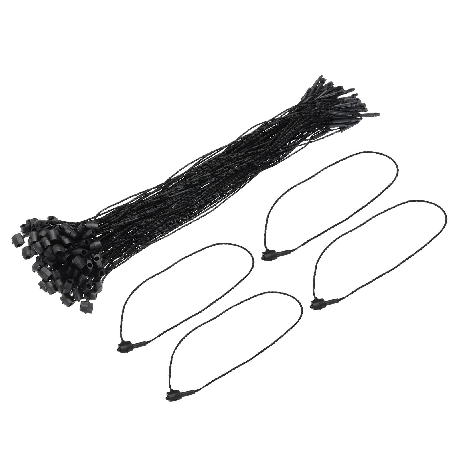 Uxcell Polyester Rope Hang Tag String Snap Lock ,Plastic Tags Ties