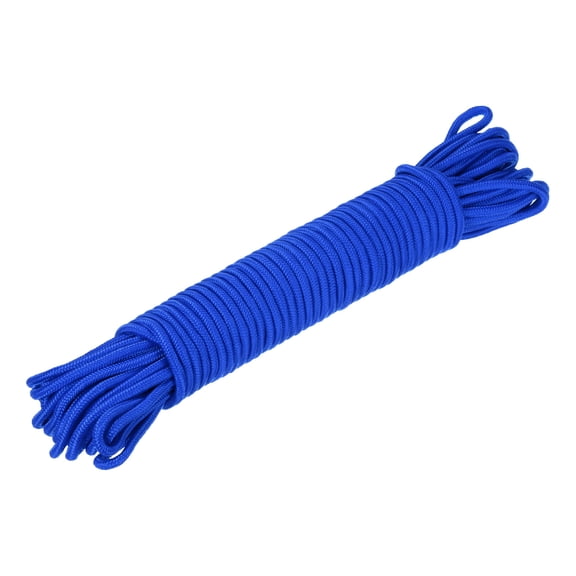 Uxcell Polypropylene Rope Braid Cord 30M/98.5ft 8mm Dia Blue