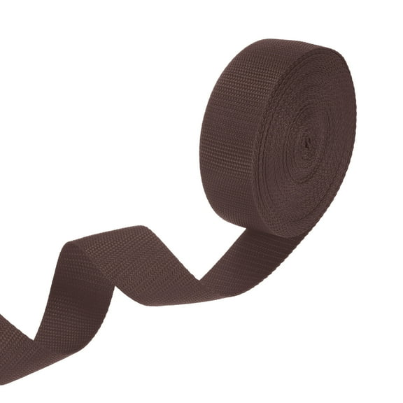 Uxcell Polypropylene Webbing, 10 Yards 1.5 Inch Durable Poly Strapping for Indoor/Outdoor Brown