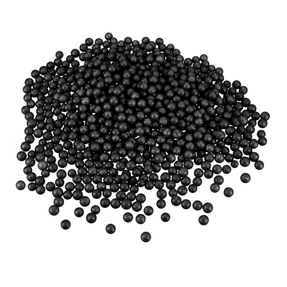 Uxcell Polystyrene Foam Ball Beads Round for the Arts, DIY Crafts, Party Decorations, Fillings of Vase Pillow Black 0.3inch
