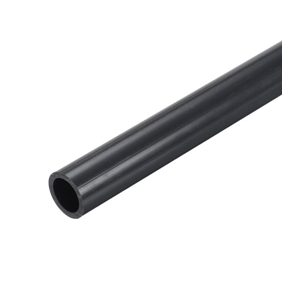 Uxcell Polyvinyl Chloride Rigid Pipe High Impact for Water Pipe 16.6mm x 22mm Deep Grey 2 pack