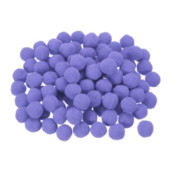 Uxcell Pom Felt Balls Fabric 0.39" Lavender Purple for Crafts Project DIY 100 Pcs