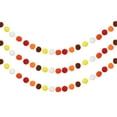 thumbnail image 1 of Uxcell Pom Pom Garland, Decor Hanging Garland Ball Banner with Felt Balls for Halloween Thanksgiving Christmas Wedding Birthday Assorted Colors, 1 of 7