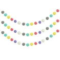 thumbnail image 1 of Uxcell Pom Pom Garland, Decor Hanging Garland Ball Banner with Felt Balls for Halloween Thanksgiving Christmas Wedding Birthday Fancy Colors, 1 of 7