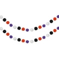 thumbnail image 1 of Uxcell Pom Pom Garland, Hanging Garland Ball Banner for Halloween Thanksgiving Christmas Wedding Decor Black/White/Orange/Purple, 1 of 7