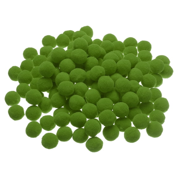 Uxcell Pom Poms, Small Pom Pom Balls Fuzzy Craft Pompoms for Crafts Arts DIY Decorations Crafting Supplies Dark Green