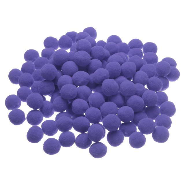 Uxcell Pom Poms, Small Pom Pom Balls Fuzzy Craft Pompoms for Crafts Arts DIY Decorations Crafting Supplies Violet